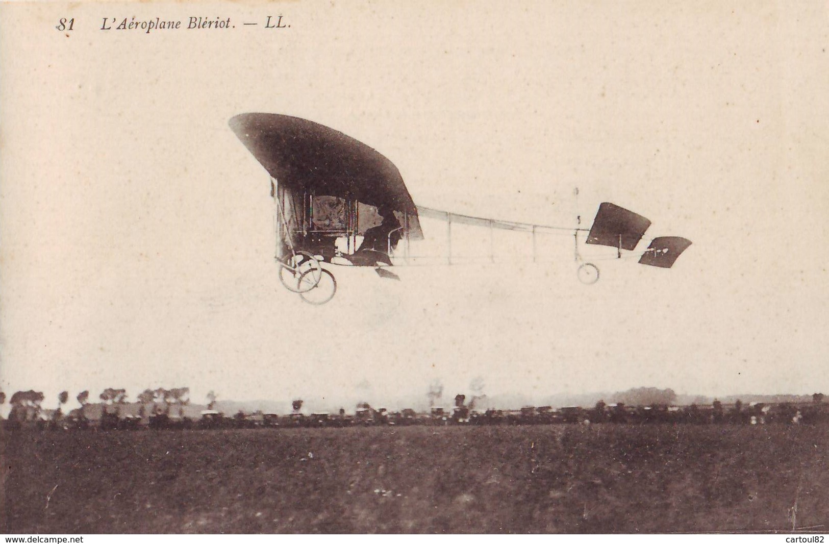 37  AB CPA Aéroplane Blériot - Aviateurs