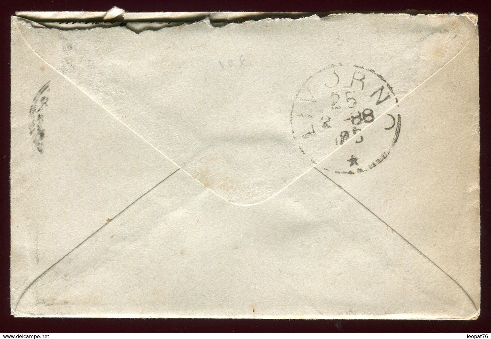 Entier Postal Type Sage + Complément De Paris Pour L' Italie En 1888 - N51 - Standard- Und TSC-Briefe (vor 1995)