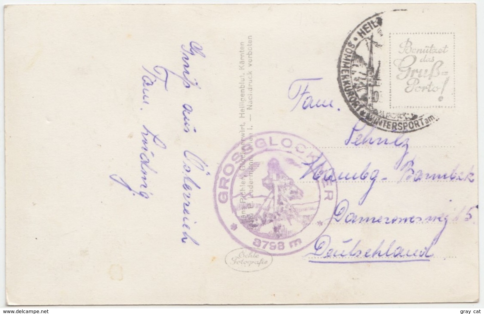 Franz Josefshaus, 2363 M, Am Grossglockner, 3798 M, Used Real Photo Postcard [22125] - Other & Unclassified