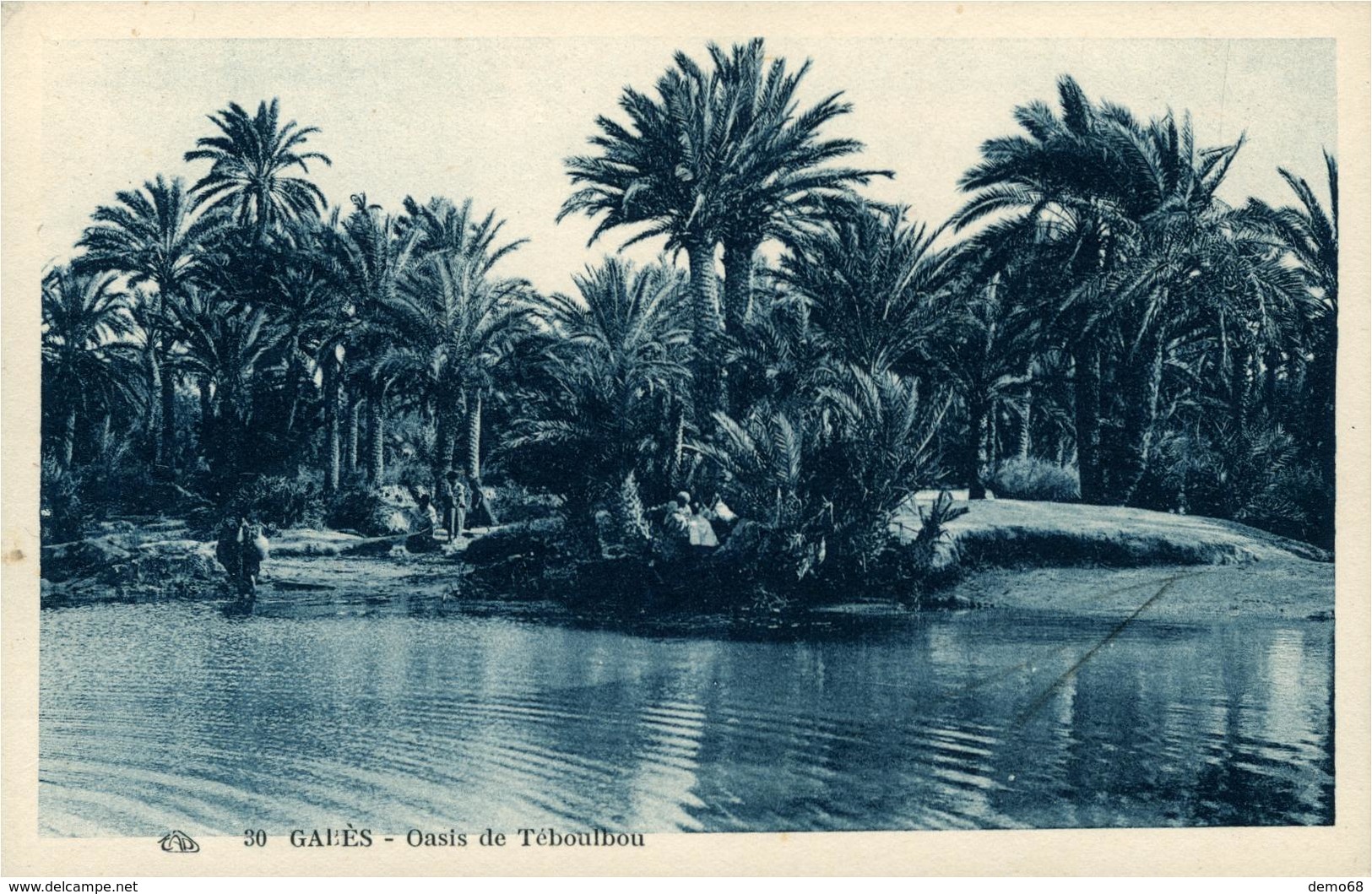 Afrique Du Nord Tunisie  Gabes Oasis De Teboulbou  Palmier Eau - Tunisie