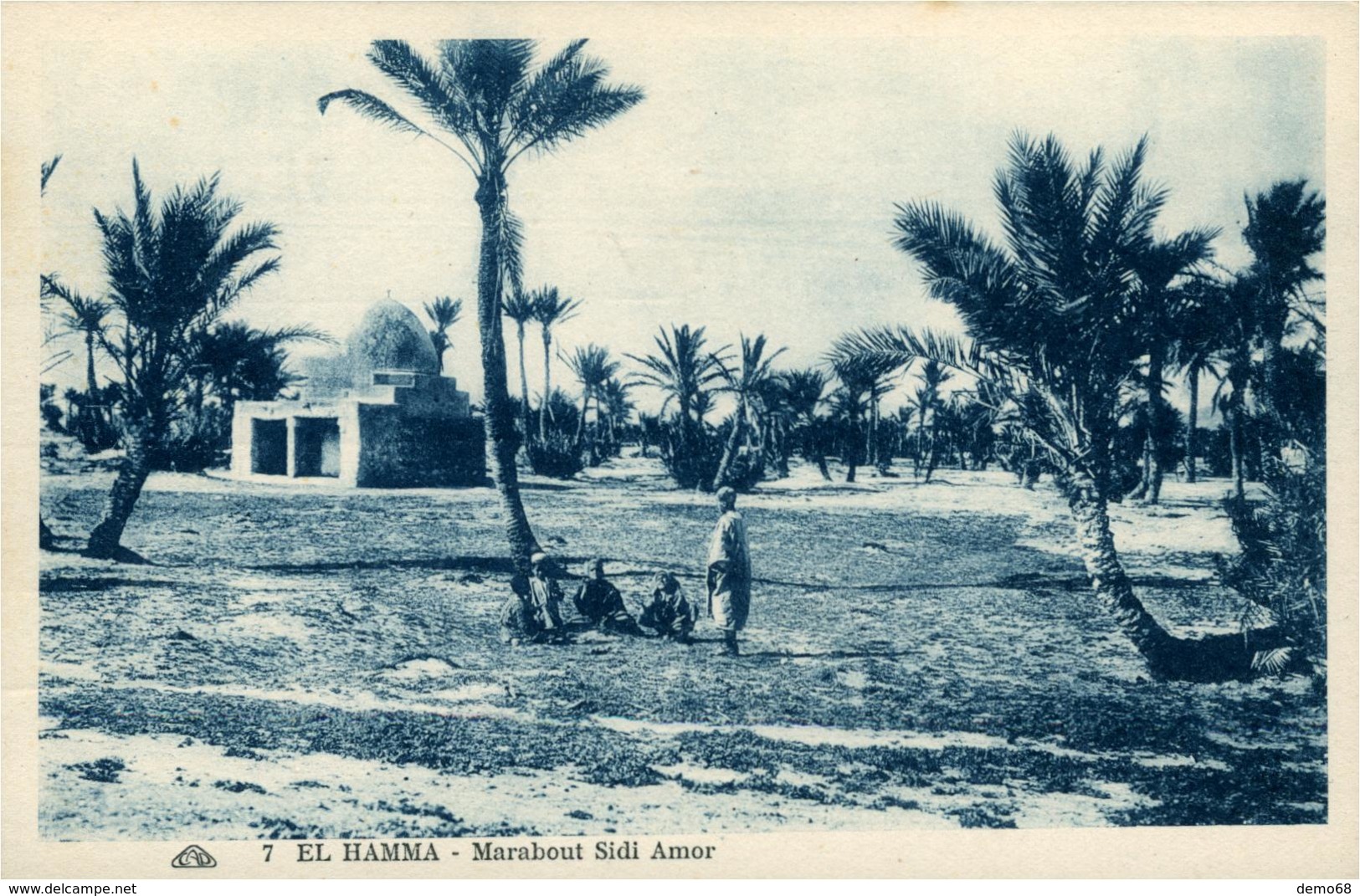 Afrique Du Nord Tunisie El Hamma Marabout Sidi Amor Palmier - Túnez