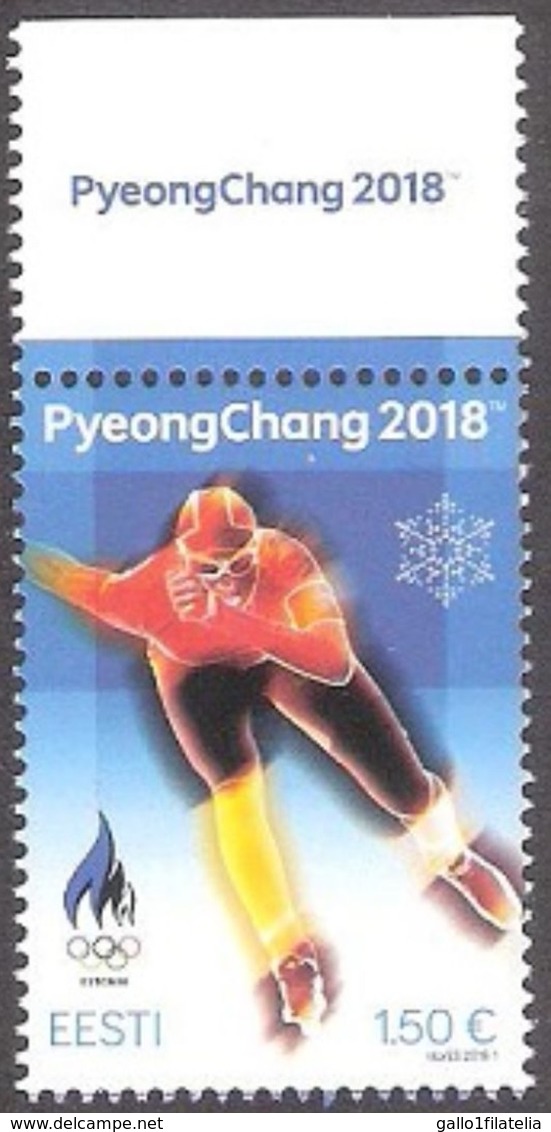 2018 - ESTONIA - GIOCHI OLIMPICI INVERNALI / WINTER OLYMPIC GAMES. MNH. - Inverno 2018 : Pyeongchang