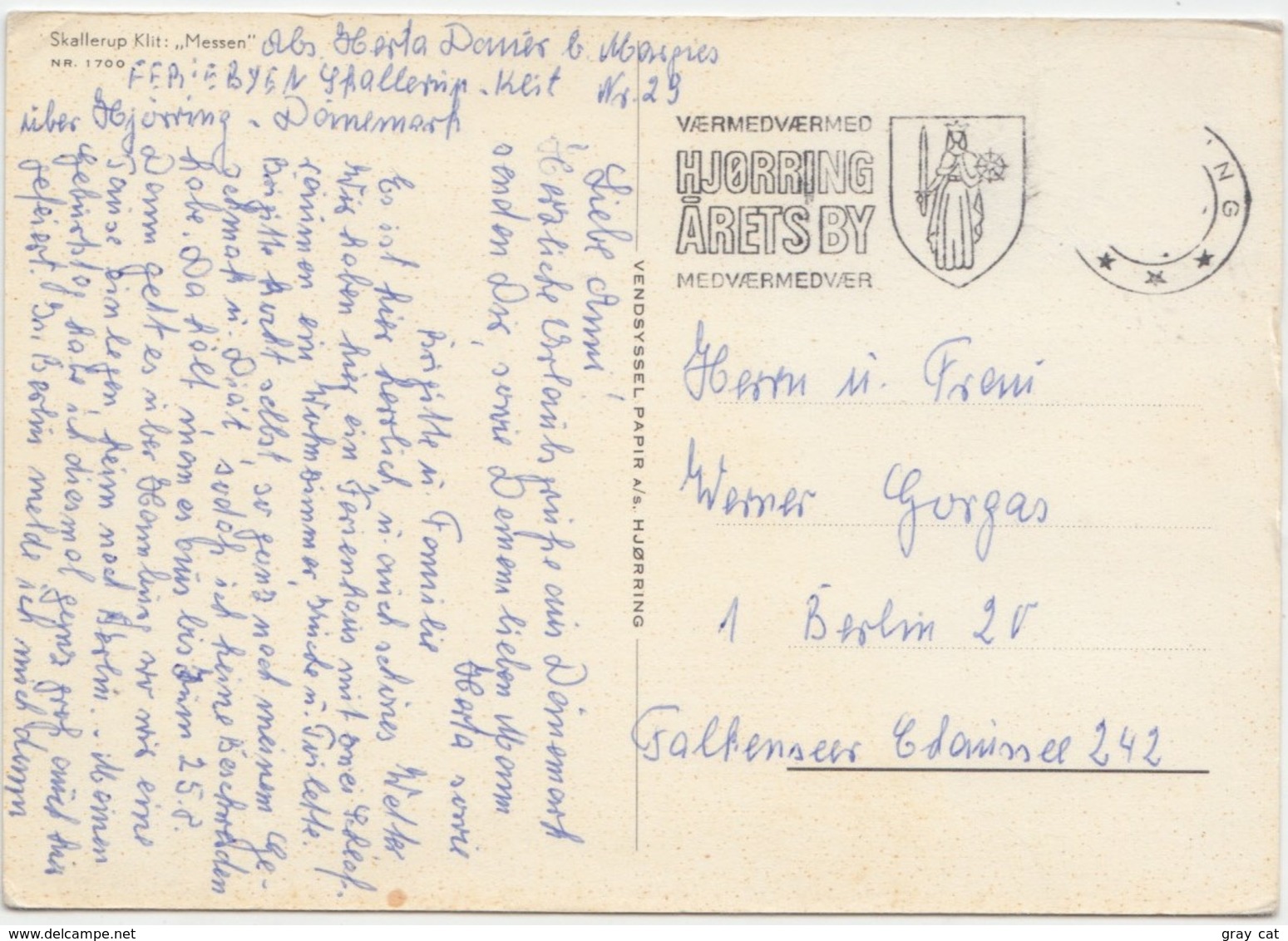 Skallerup Klit: "Messen", Denmark, Used Postcard [22139] - Denmark