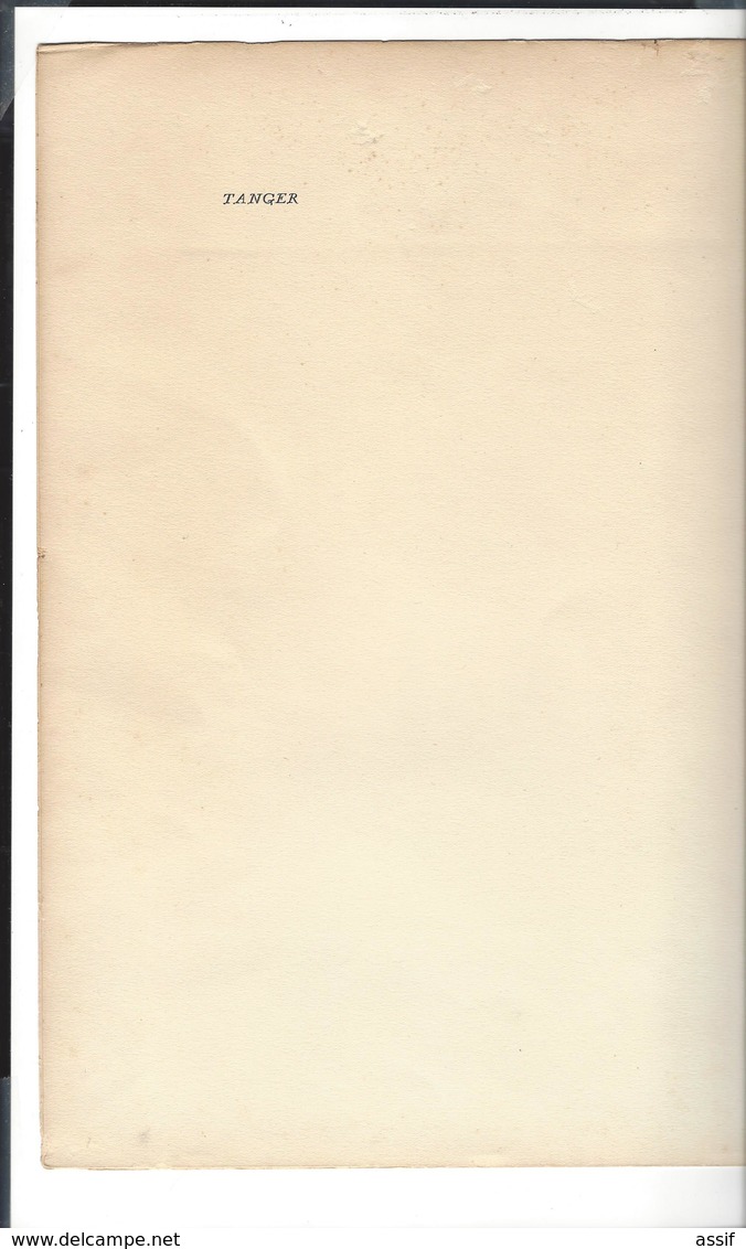 JALABERT EDON Eliane  " TANGER  " Lithographie ( Extrait Ouvrage " Itinéraire Au Maroc " 200 Ex. S.d. 1930 ) - Litografia