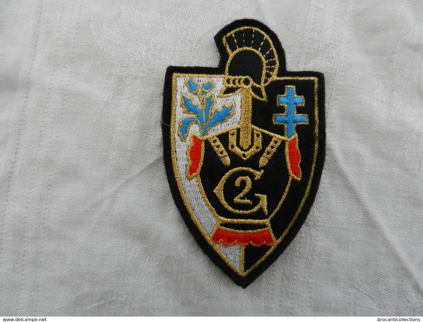 Insigne Badge Militaire Tissu France Génie - Escudos En Tela