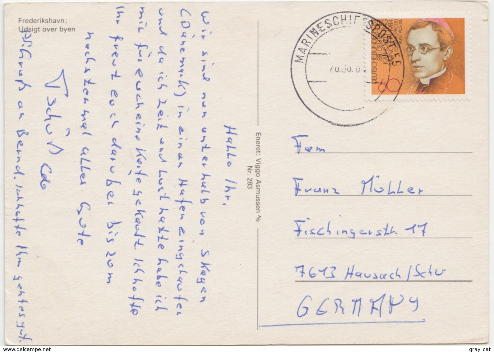 Frederikshavn: Udsigt Over Byen, Denmark, Used Postcard [22145] - Dinamarca