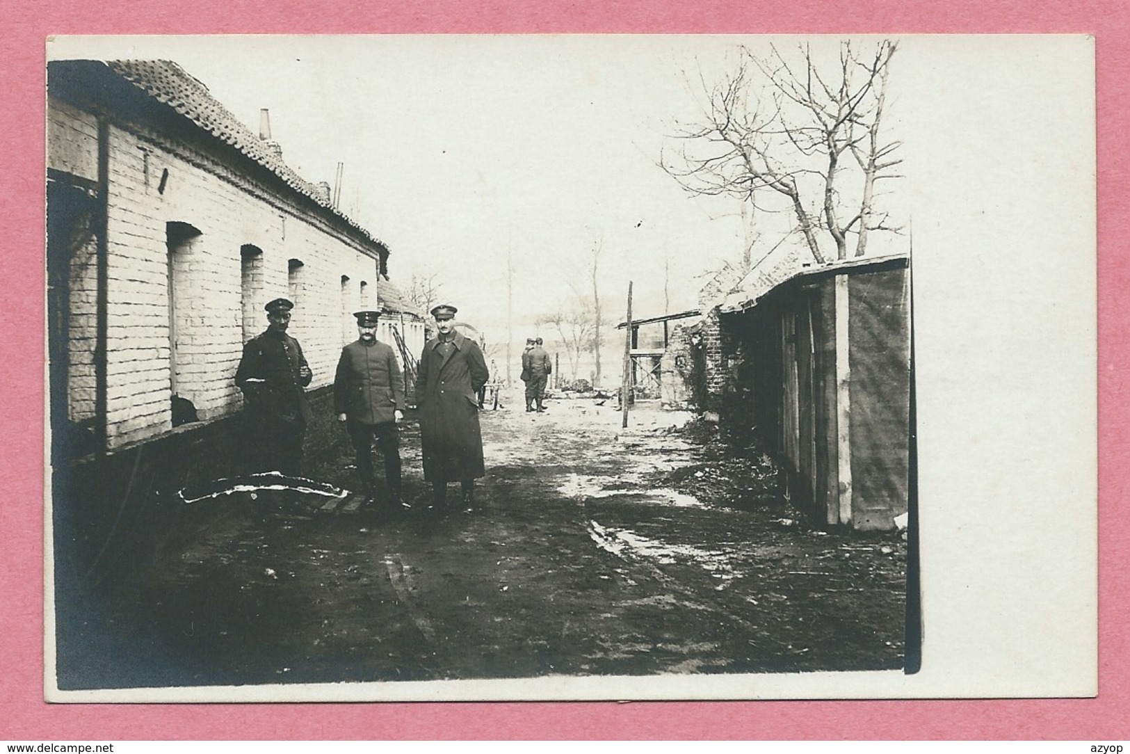 62 - WANCOURT - Carte Photo Militaire Allemande - Soldats Allemands - Guerre 14/18 - Autres & Non Classés