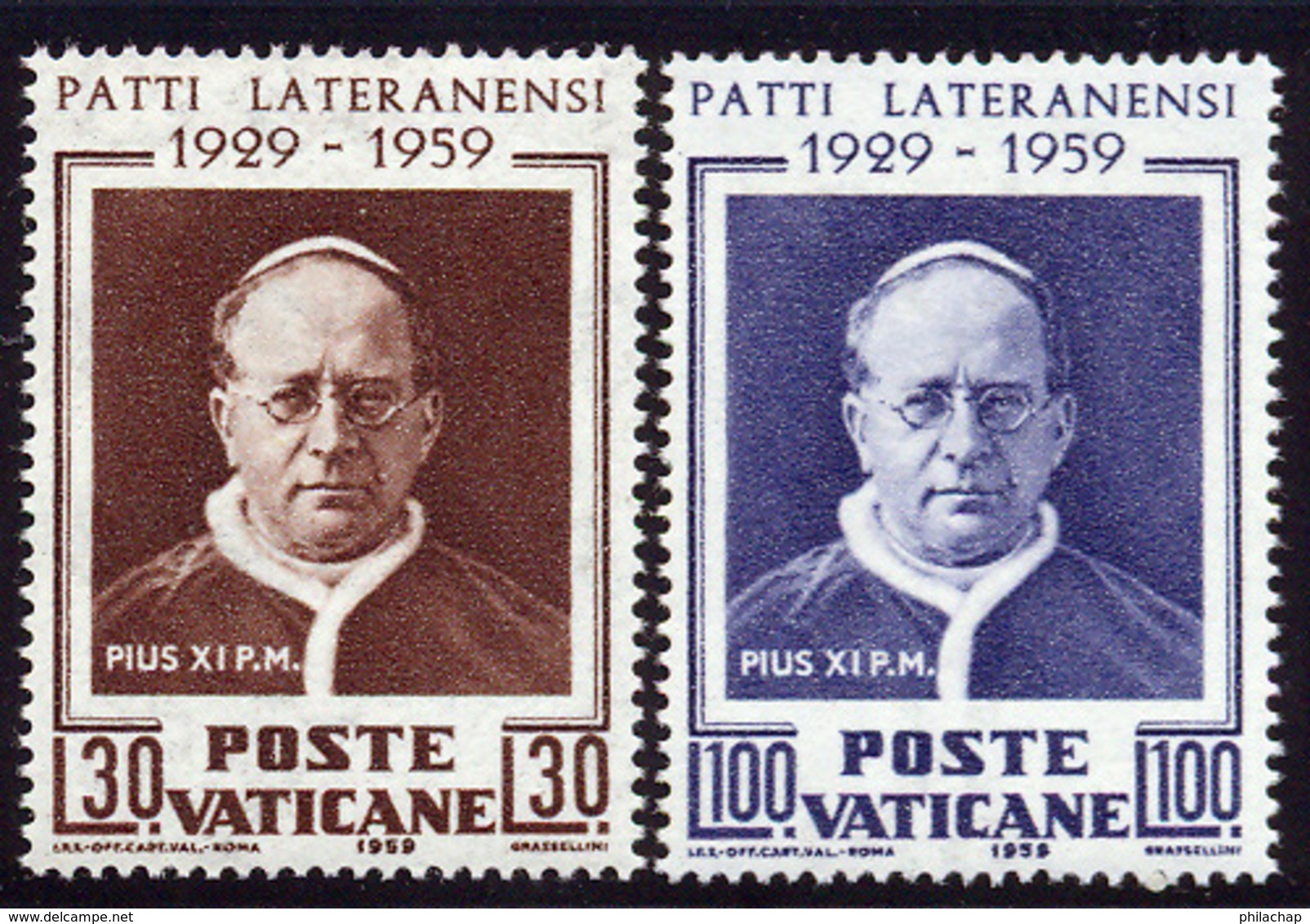Vatican 1959 Yvert 272 / 273 ** TB - Neufs