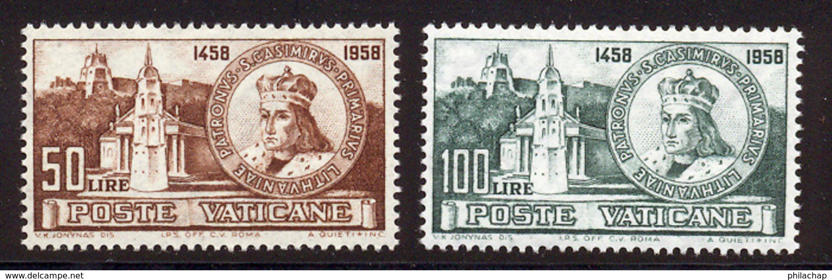 Vatican 1959 Yvert 282 / 283 ** TB Bord De Feuille - Neufs