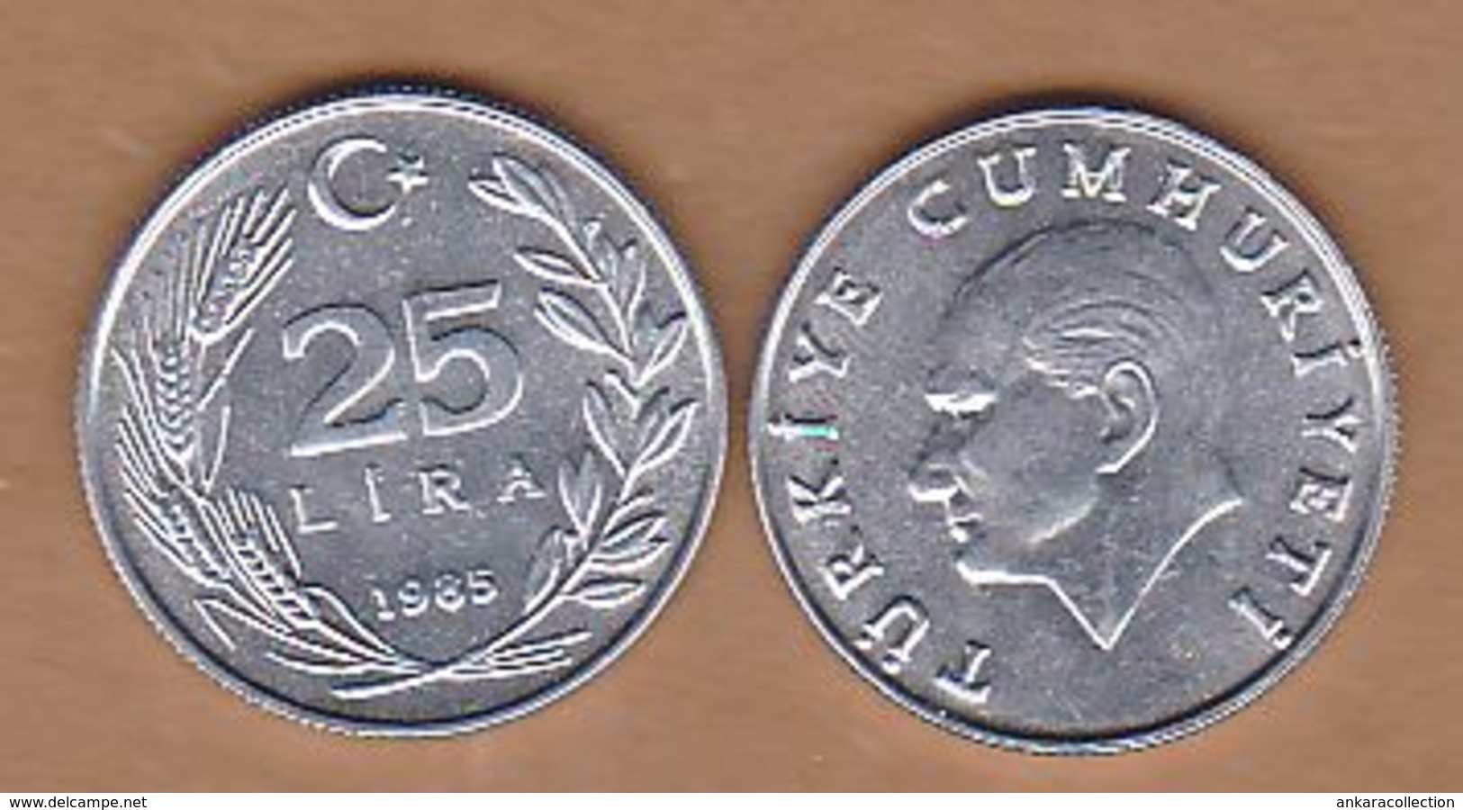 AC - TURKEY 25 LIRA 1985 ALUMINUM COIN KM#975 UNCIRCULATED - Turquie