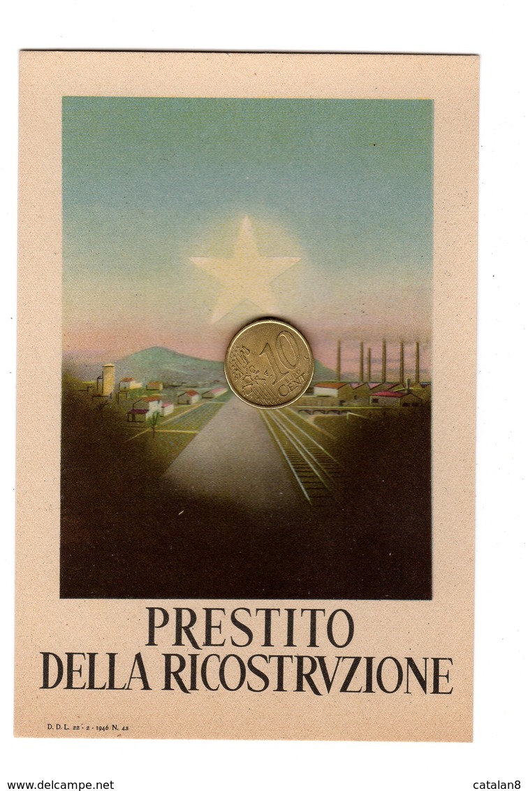 D0359 CARTOLINA PRESTITO DELLA RICOSTRUZIONE SOTTOSCRIVETE PRESSO BANCA COMMERCIALE ITALIANA - Banche
