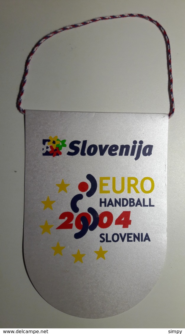 Pennant Handball EURO 2004 SLOVENIA Federation Flag 11x16cm - Handball