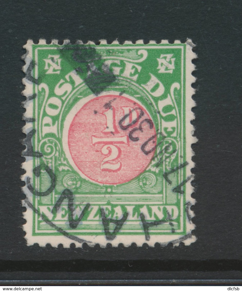 NEW ZEALAND P DUE, 1925 ½d Cowan Ppr,P14,pmk NOV 1930  FU, SGD33, Cat £32 - Gebruikt