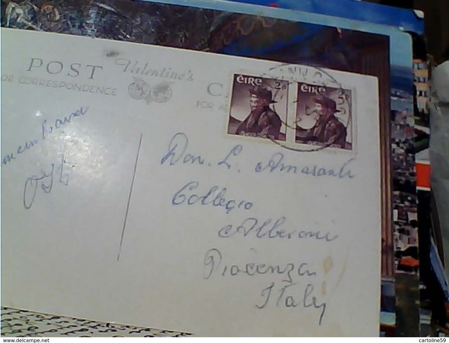 EIRE  GLENDALOUGH Wicklow St. Kevin's Church Round Tower  STAMP TIMBRE SELO 1957 O CRIOMCAM 2 P GX5516 - Wicklow