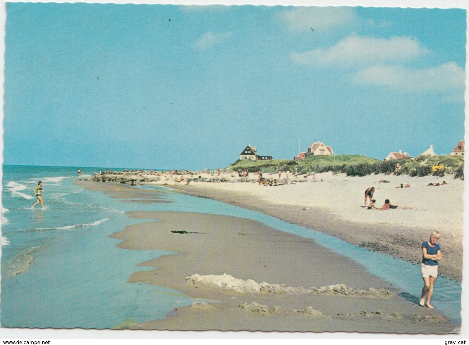 Stranden, Gl. Skagen, The Beach, Old Skagen, Denmark, Used Postcard [22156] - Dänemark