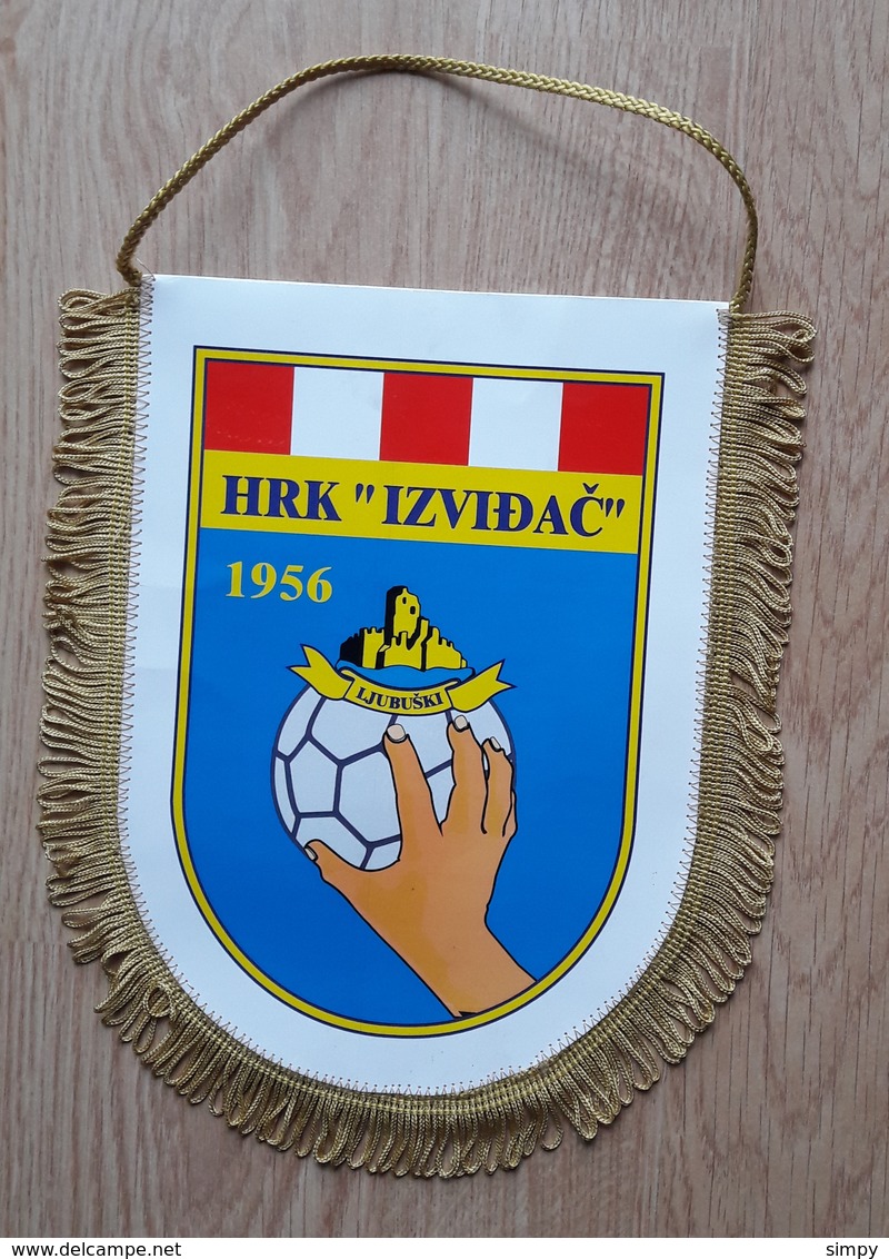 Pennant Handball Club HRK Ljubuski Izvidac 1956 Croatia 19.5 X 23 Cm - Handbal