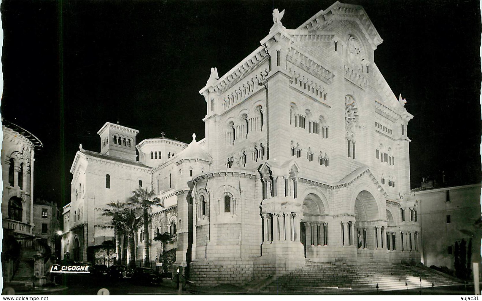 Monaco - La Cathédrale Illuminée - Semi Moderne Petit Format - Bon état - Cathédrale Notre-Dame-Immaculée