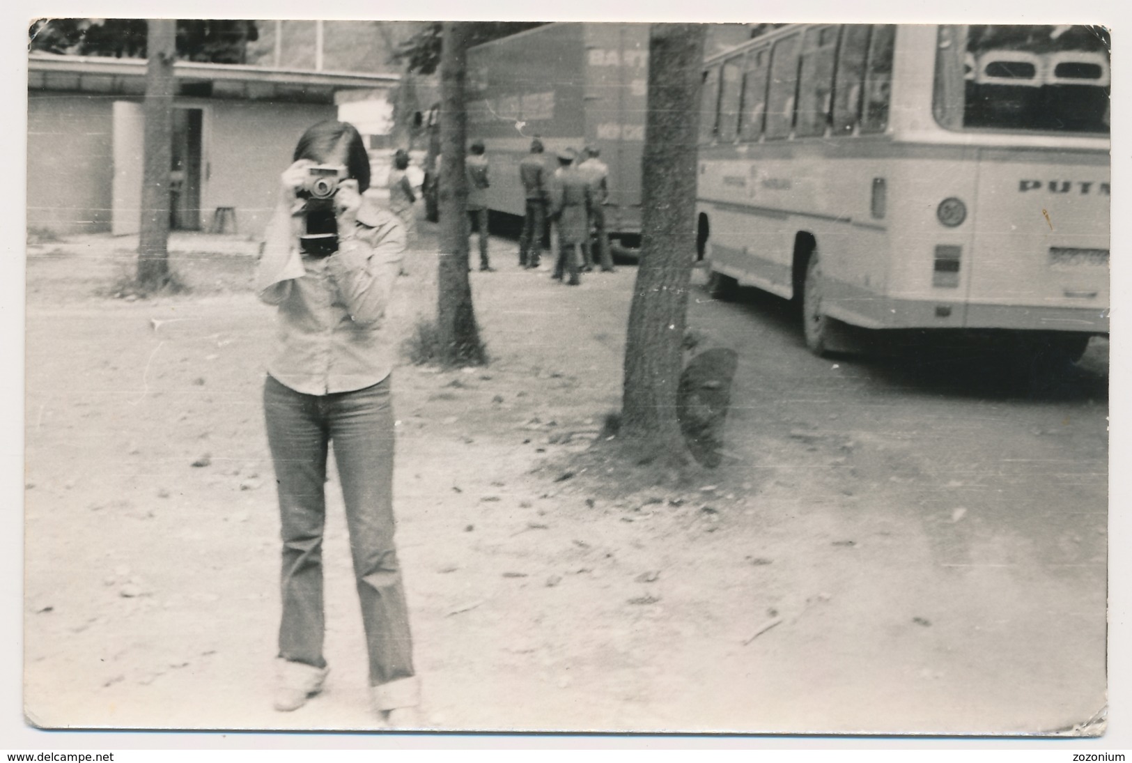 REAL PHOTO, Girl With Camera,takes Photos, Fille Photographie , Old Photo ORIGINAL - Sin Clasificación