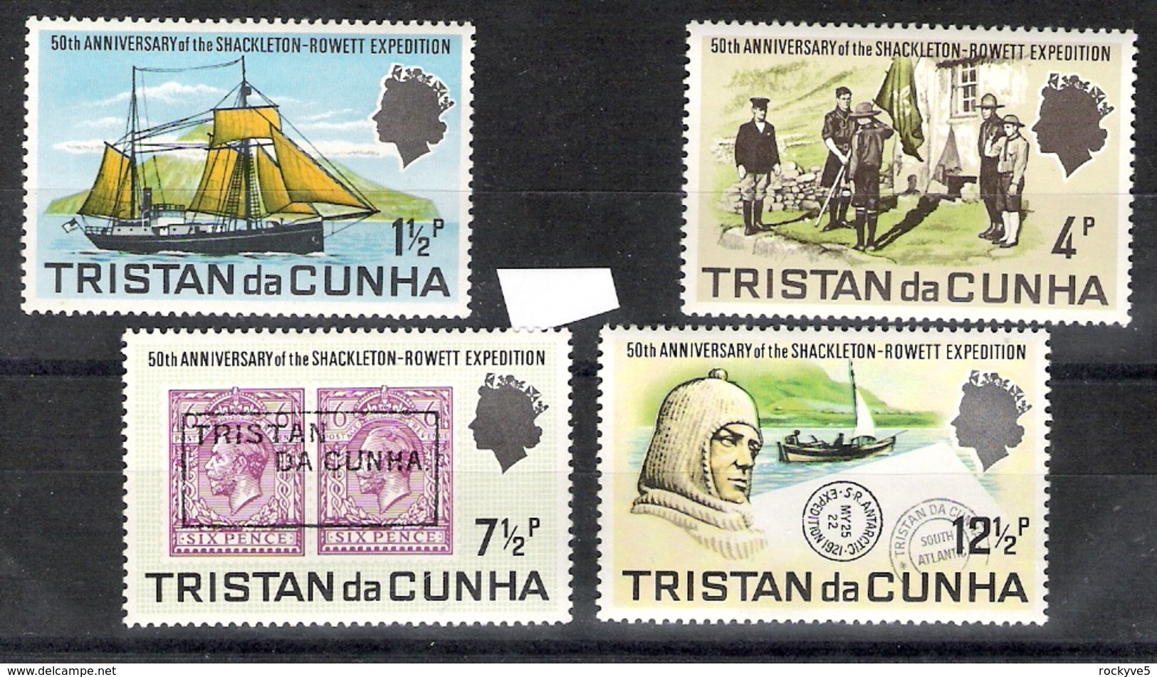 Tristan Da Cunha 1971 50th Anniv Of Shackleton-Rowett Expedition MNH CV £2.25 - Tristan Da Cunha