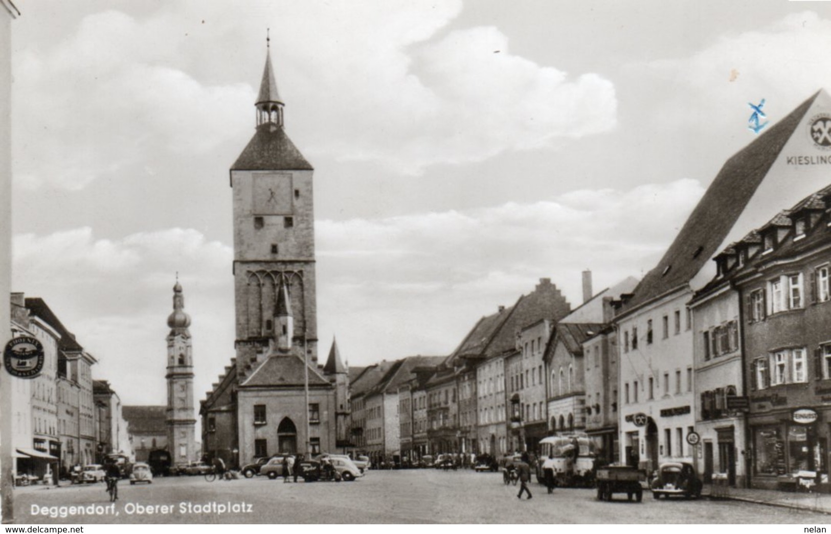 DEGGENDORF-OBERER STADTPLATZ- NON VIAGGIATA-REAL PHOTO - Deggendorf