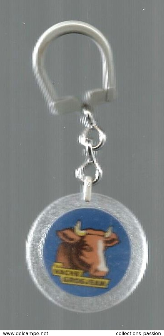 Porte Clefs, Clés , Fromage , LA VACHE GROSJEAN , 2 Scans , Frais Fr 1.95 E - Porte-clefs