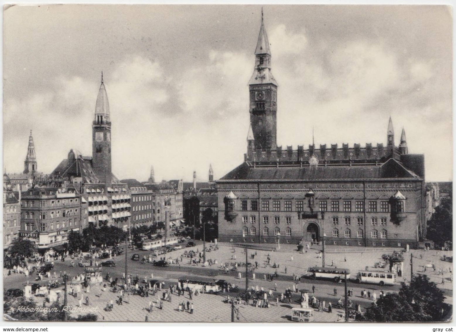 KOBENHAVN, COPENHAGEN, Radhuset, Town-Hall, 1956 Used Postcard [22166] - Denmark