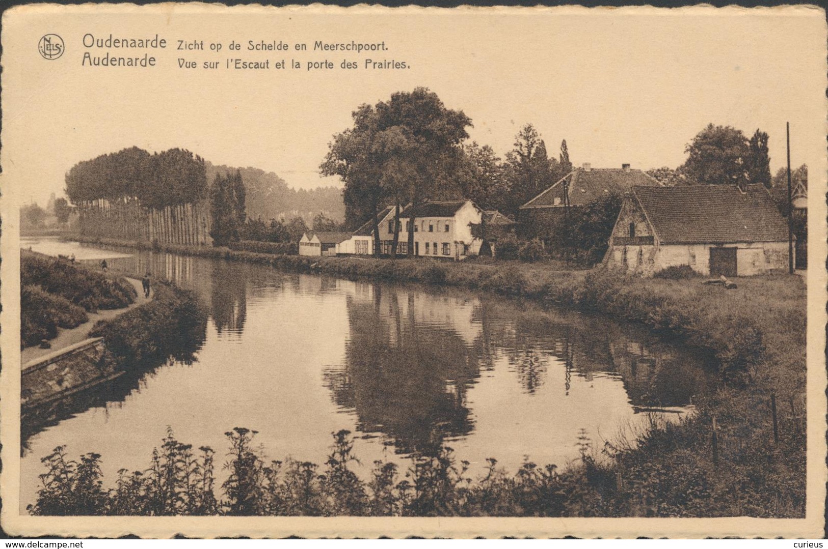 OUDENAARDE * AUDENARDE * ZICHT OP DE SCHELDE EN MEERSCHPOORT * NIET VERZONDEN - Oudenaarde