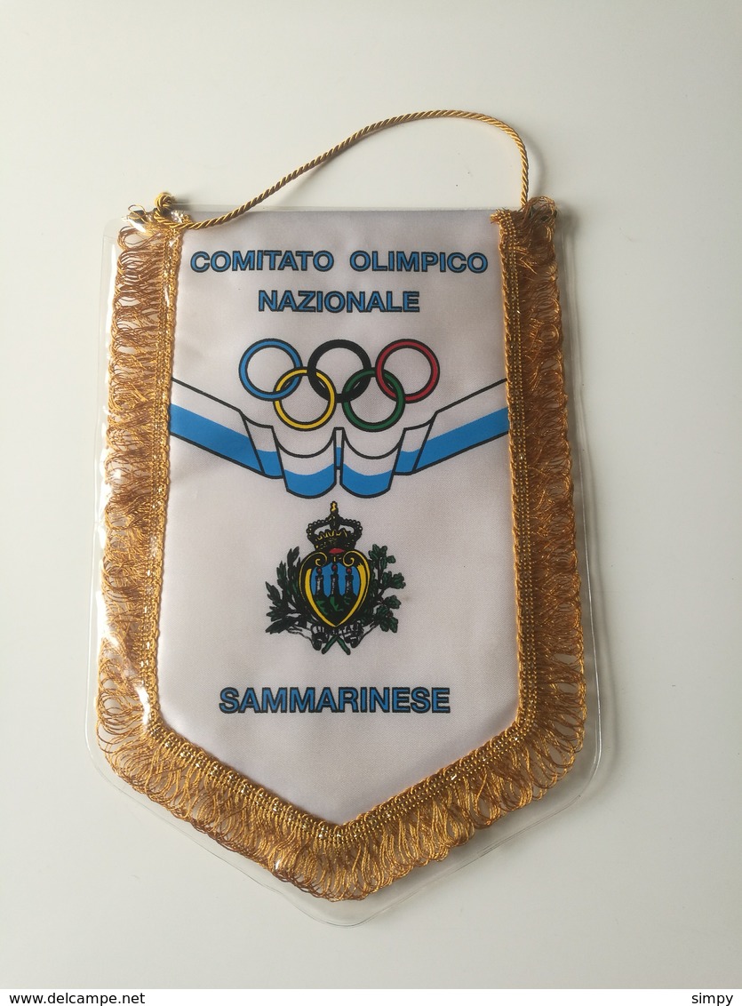 Pennant SAN MARINO National Olympic Committee NOC Comitato Olimpico Nazionale 20x29cm - Bekleidung, Souvenirs Und Sonstige