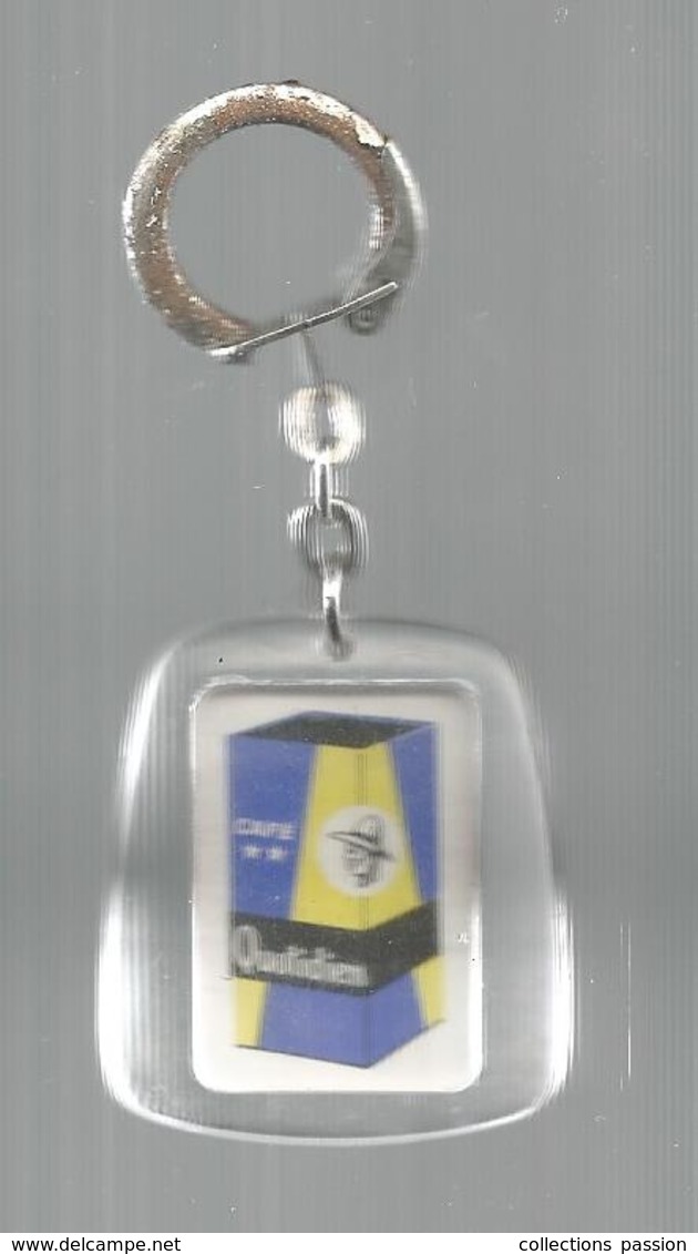 Porte Clefs, Clés , Café QUOTIDIEN , Jihair MASSET Brésilia, 2 Scans , Frais Fr 1.95 E - Portachiavi