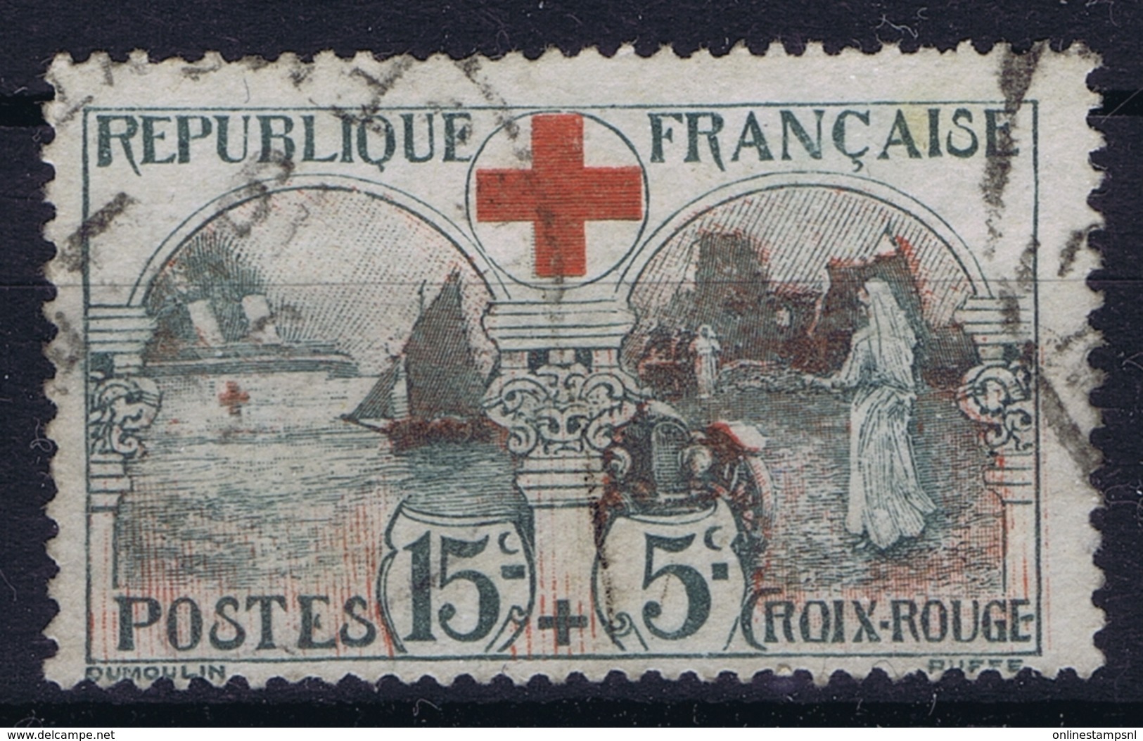 France: Yv  156 Obl./Gestempelt/used  1918 - Usados