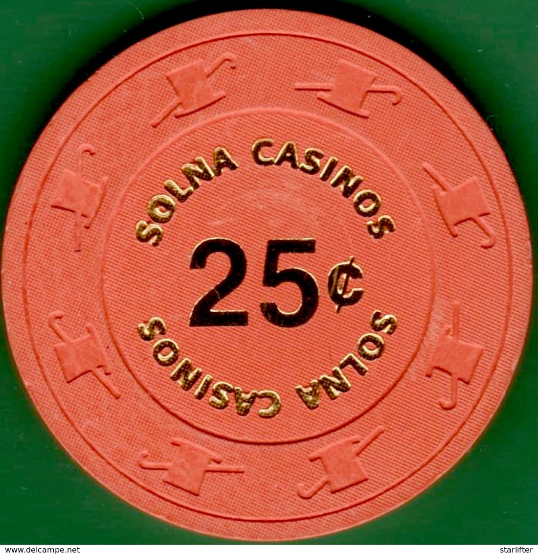 25¢ Casino Chip. Solna Casinos, Sweden. I03. - Casino