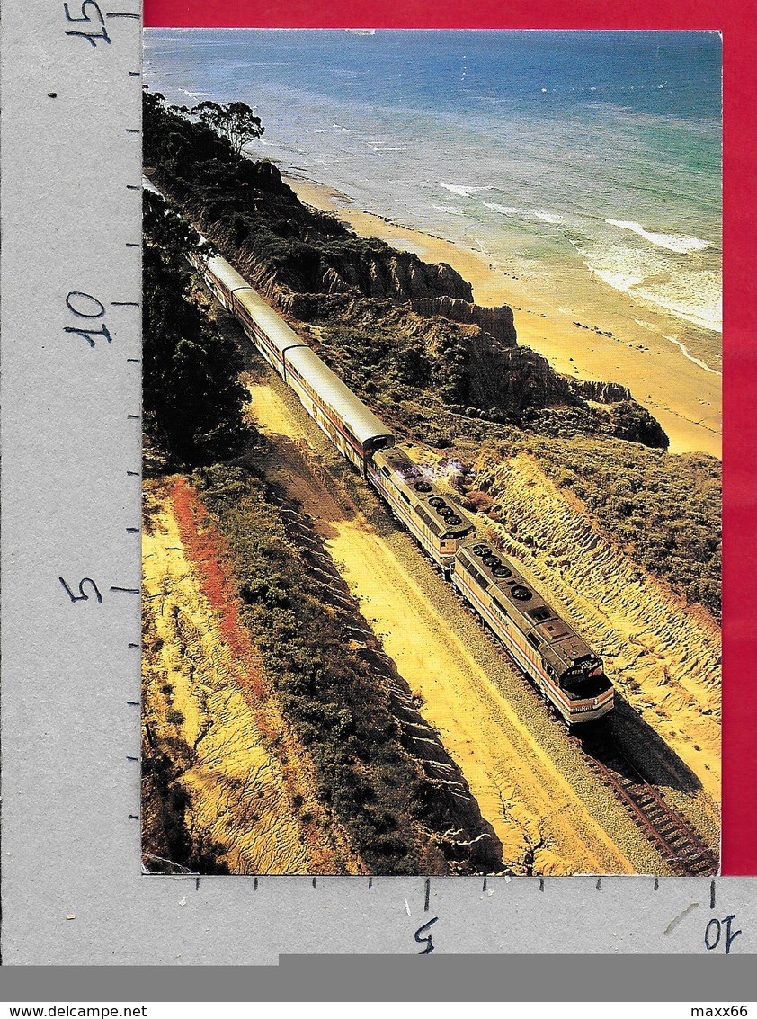 CARTOLINA VG STATI UNITI - PUBBLICITARIA TRENI AMTRAK - California's Coastal Route - 10 X 15 - ANN. 1996 MECCANICA ROSSA - Altri & Non Classificati