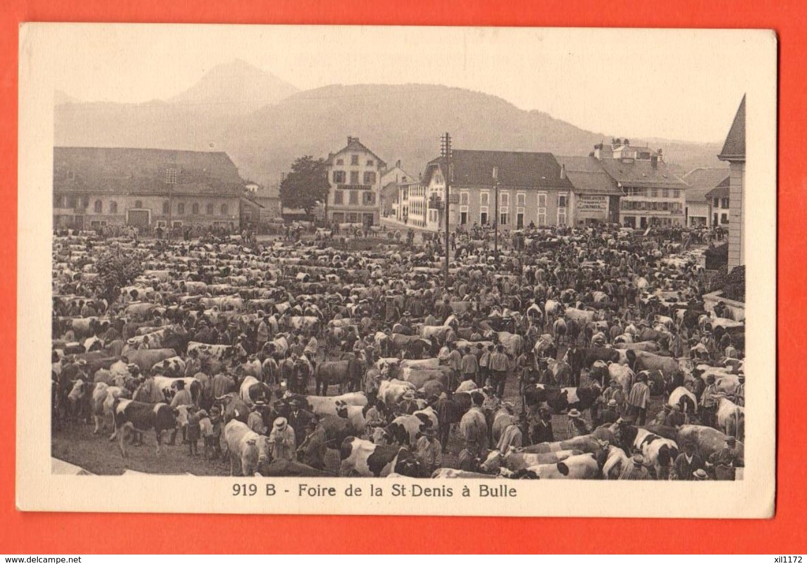 TRA-28  Foire De La St-Denis à Bulle. Morel 919 B. Non Circulé - Bulle