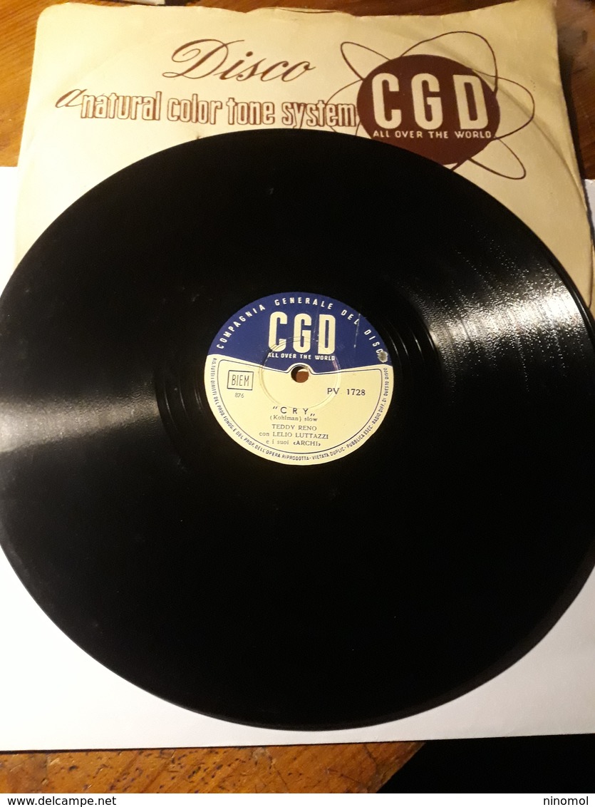 CGD  -  1951. Serie  PV 1728.  Teddy Reno, Lelio Luttazzi - 78 G - Dischi Per Fonografi