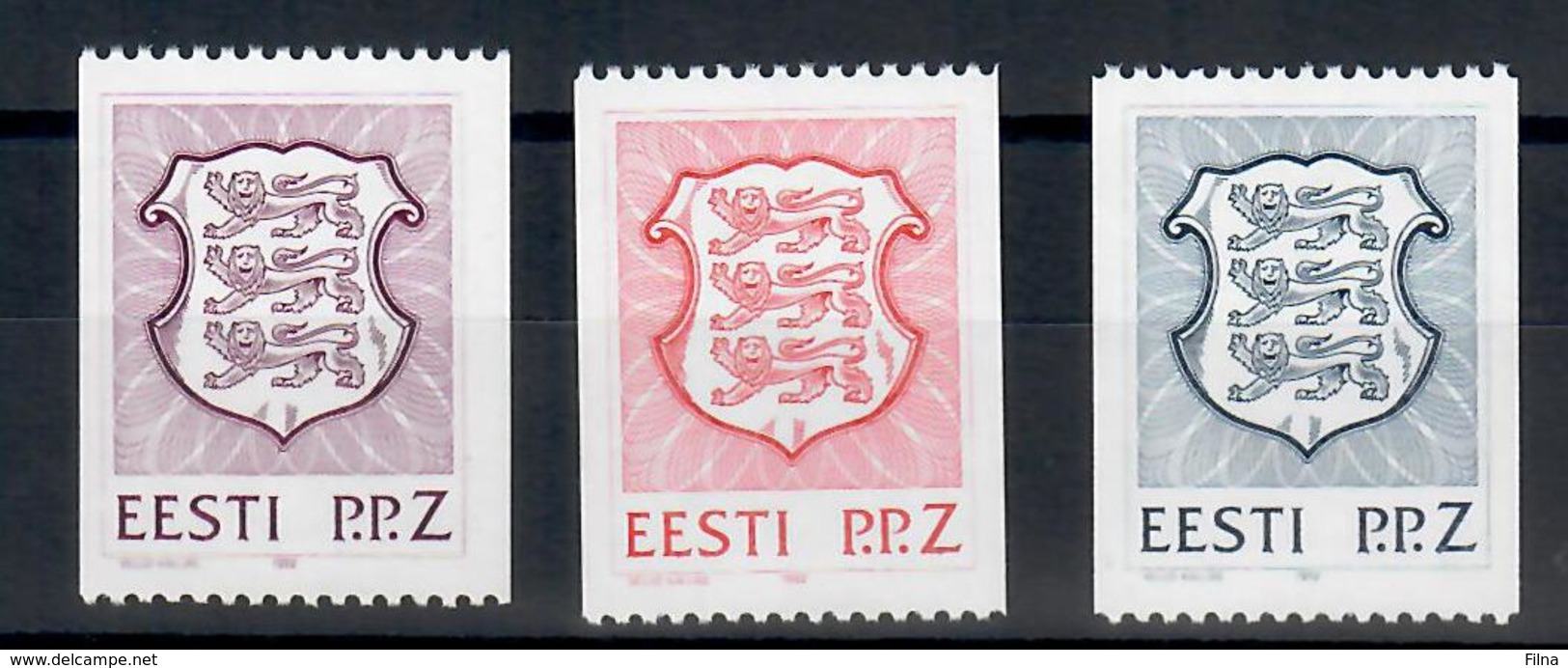 ESTONIA 1992 - SERIE ORDINARIA STEMMA - MNH ** - Estonia