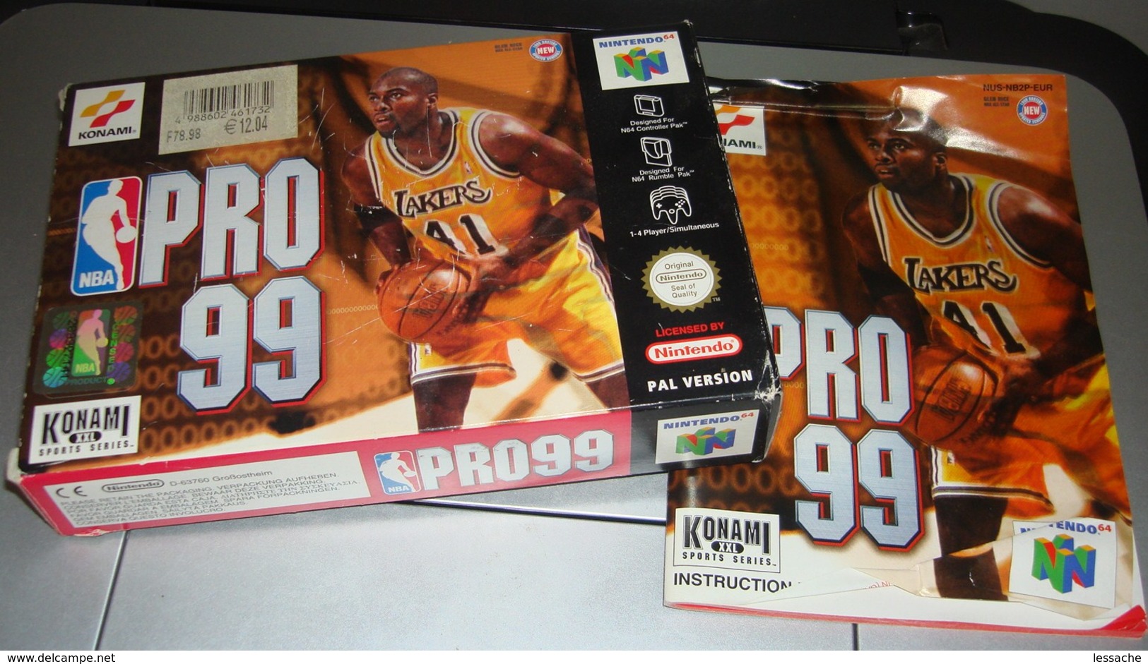 NINTENDO 64 Jeu De Basket Avec Boite Et Notice - Accessories