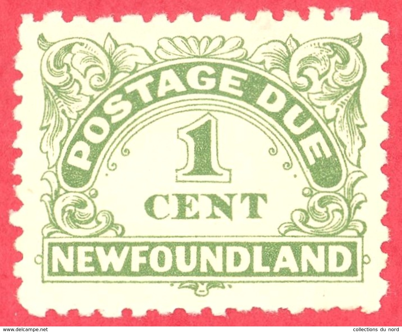 Canada Newfoundland # J1 Mint VF - Postage Due - Back Of Book