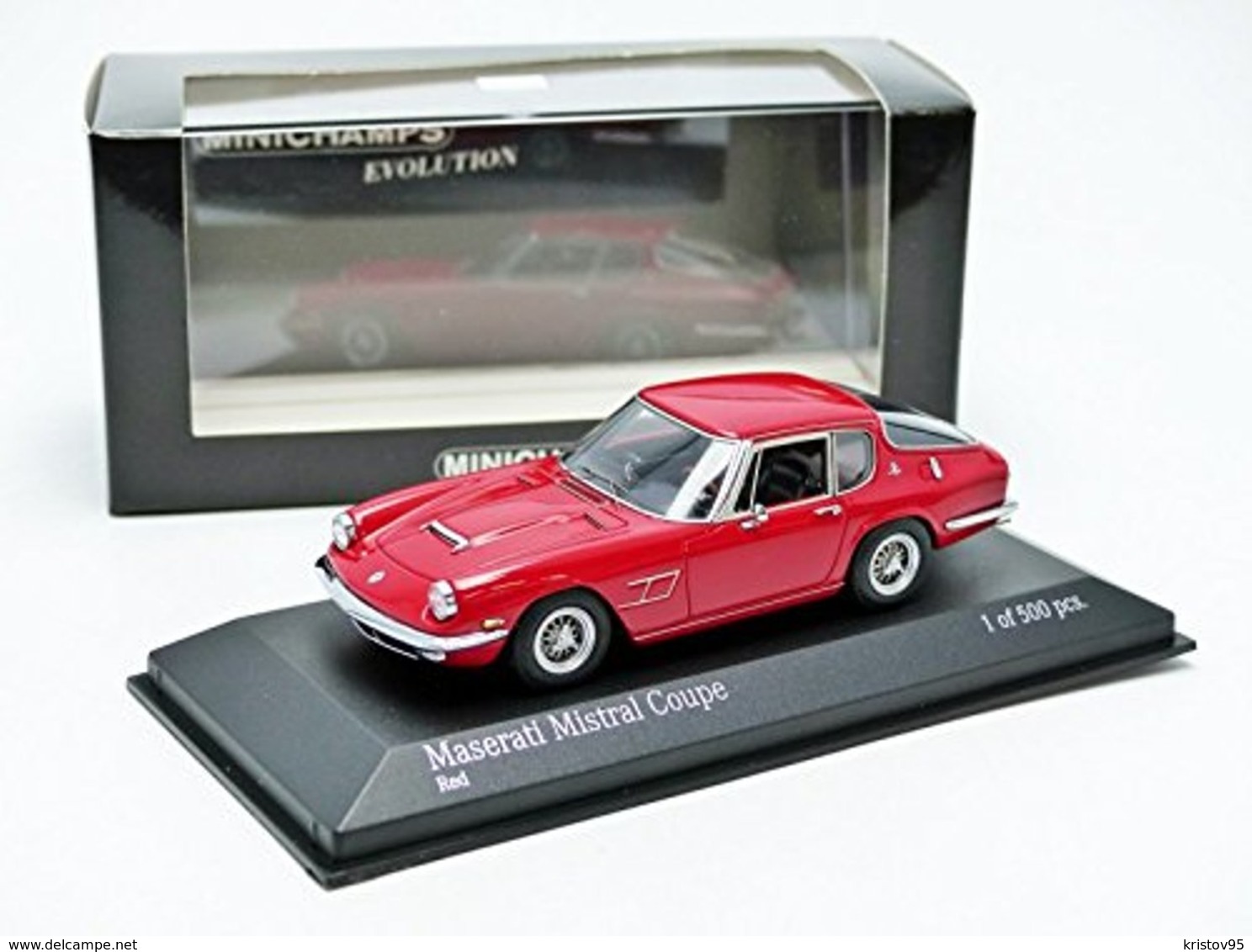 MASERATI MISTRAL COUPE 1963 SPYDER RED MINICHAMPS 437123424 1/43 ROSSO ROUGE ROT - Minichamps