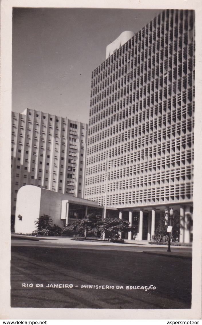 RIO DE JANEIRO. MINISTERIO DA EDICAÇAO. BRASIL. CIRCA 1940s NON CIRCULEE -BLEUP - Rio De Janeiro