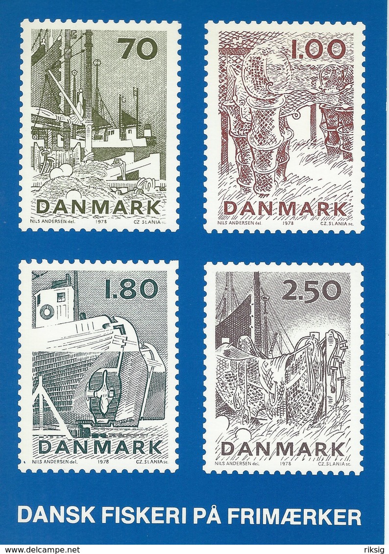 Fishing In Denmark. Postcard. B-3318 - Fishing