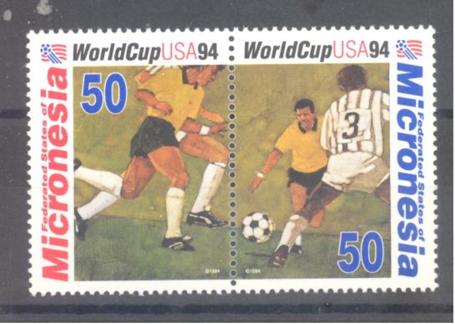 Micronesia   Michel #  369 - 70  Fussball WM  1994 - Micronesia