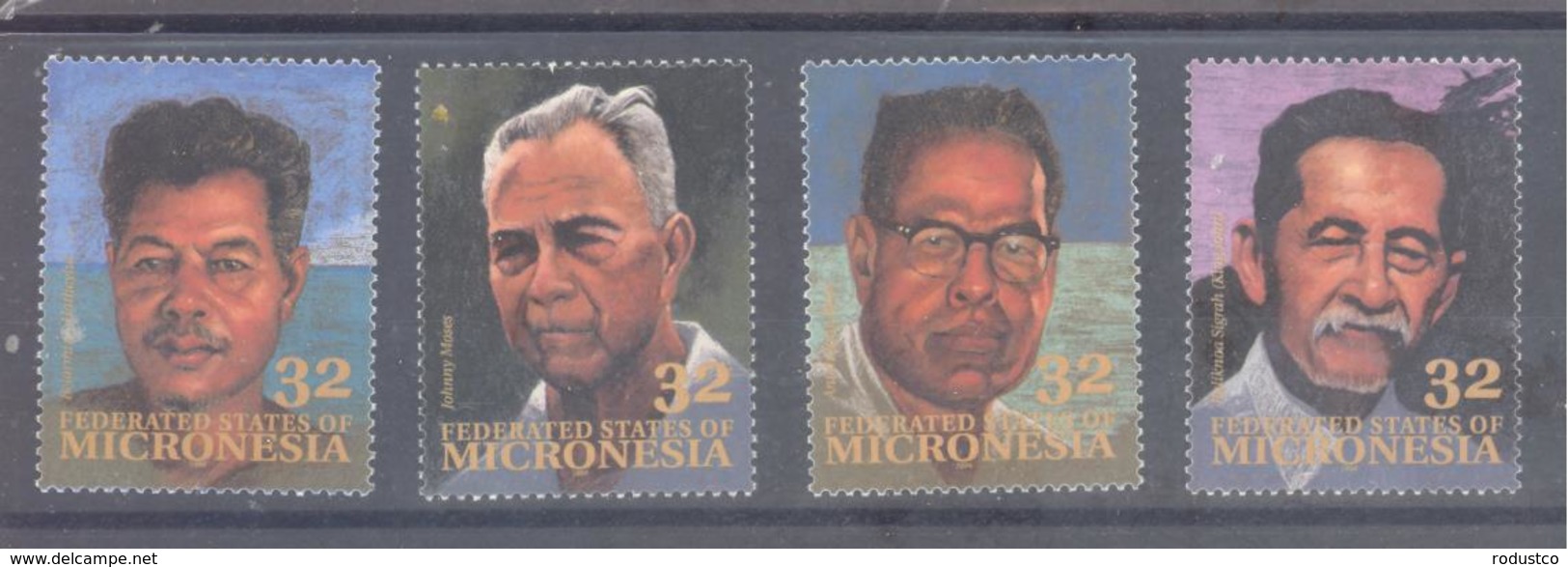 Micronesia   Michel #  397 - 400   Persönlichkeiten - Micronesia