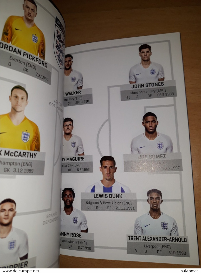 Hrvatska - Engleska Sluzbeni Program, Croatia - England Official Match Program 12.10.2018 - Livres