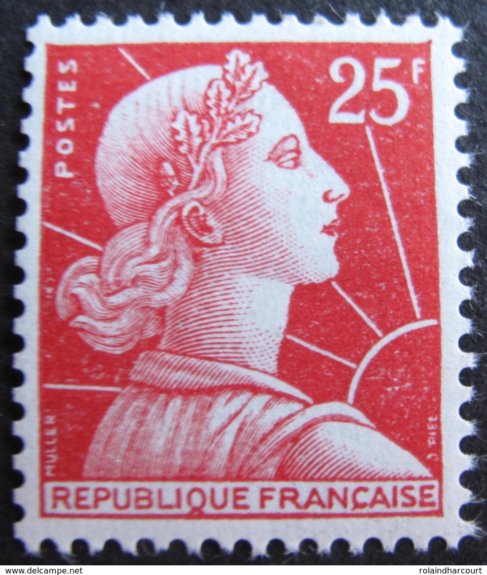 R1692/384 - 1955 - MARIANNE DE MULLER  - N°1011Cb (type II) NEUF** - 1955-1961 Marianne De Muller