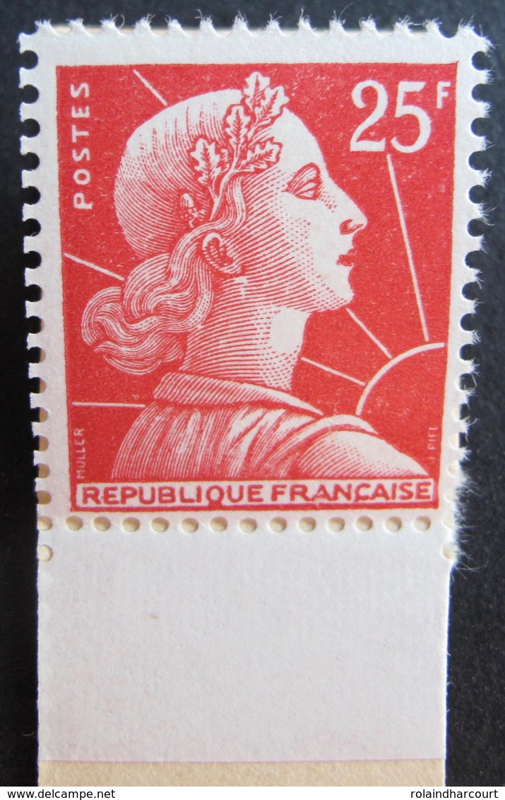 R1692/385 - 1955 - MARIANNE DE MULLER  - N°1011Cc (type II) NEUF** - Cote : 16,00 € - 1955-1961 Marianne De Muller