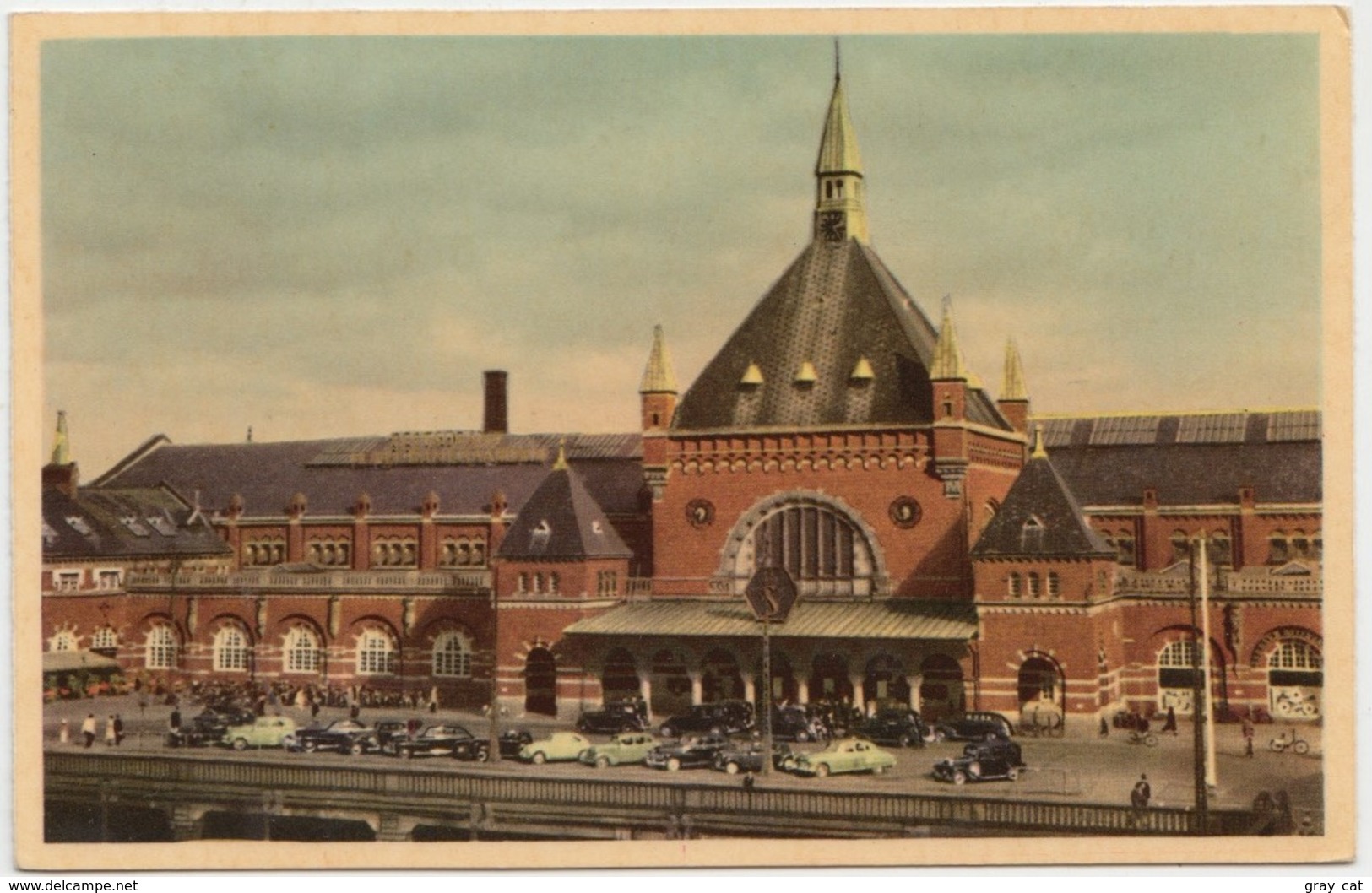 KOBENHAVN, COPENHAGEN, Hovedbanegaarden, The Central Station, Used Postcard [22185] - Denmark