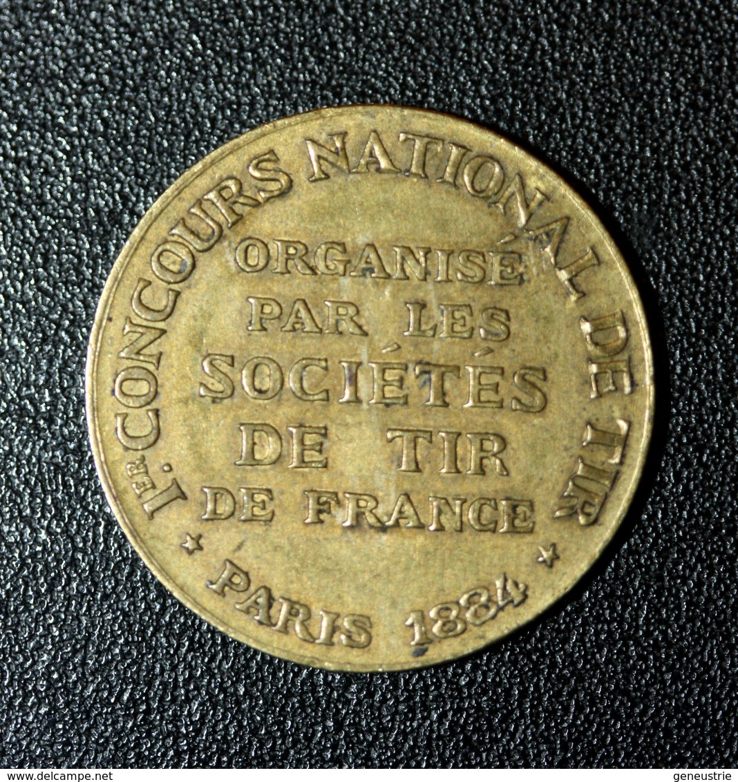 Jeton "Ligue Des Patriotes - Souviens-toi - L.D.P. - Paul Déroulède / Concours De Tir - Paris 1884 - Autres & Non Classés