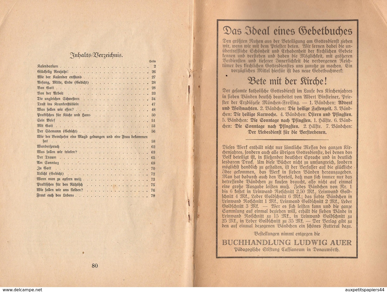 Livre & Revue Notburga Kalender 1927 - Calendrier du Jardinier 1927 Allemand - 80 Pages - 22 X 15 Cm Almanach 1927