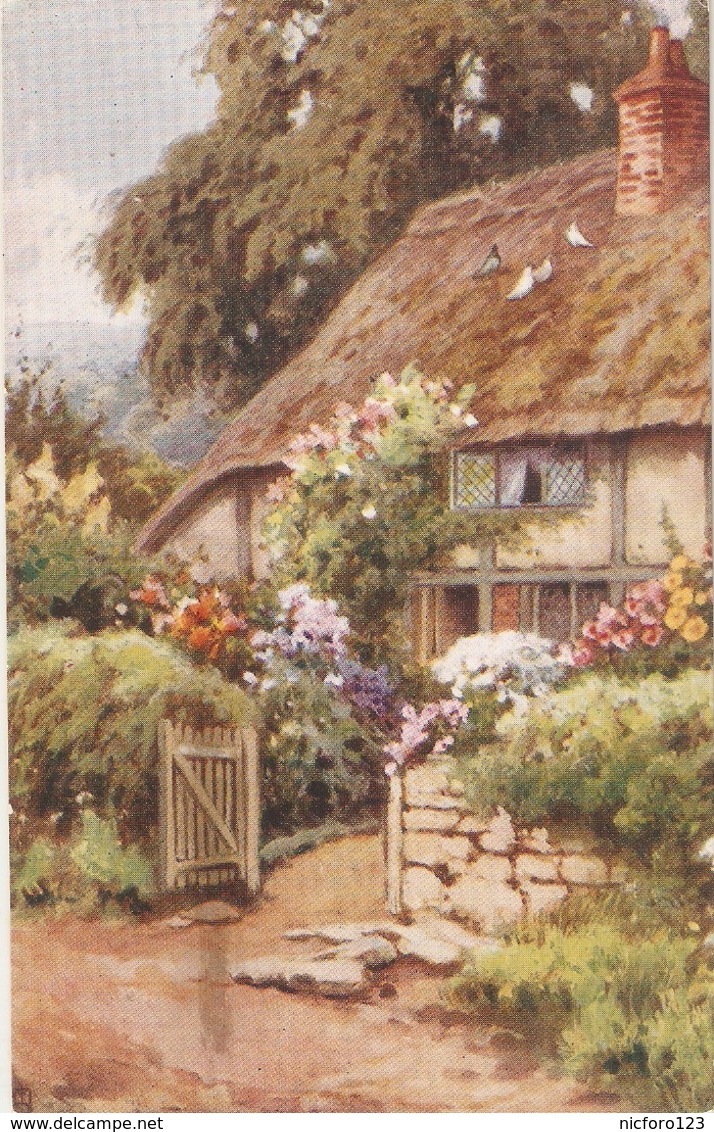 "Cottage Gardens" Tuck Oilette PC # 5300 - Tuck, Raphael