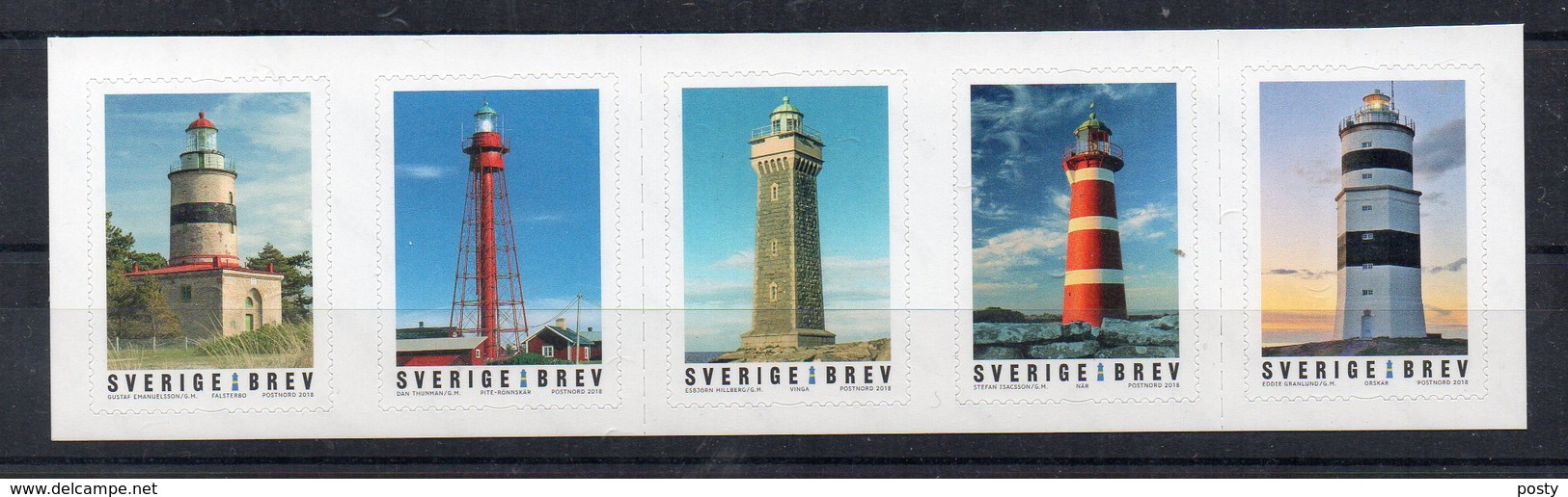SUEDE - SWEDEN - SVERIGE - 2018 - LIGHTHOUSES - PHARES - LEUCHTTURM - - Unused Stamps